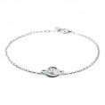 0.30ct Lab Diamond Bezel Bracelet in Silver