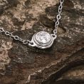 0.30ct Lab Diamond Bezel Bracelet in Silver (3)