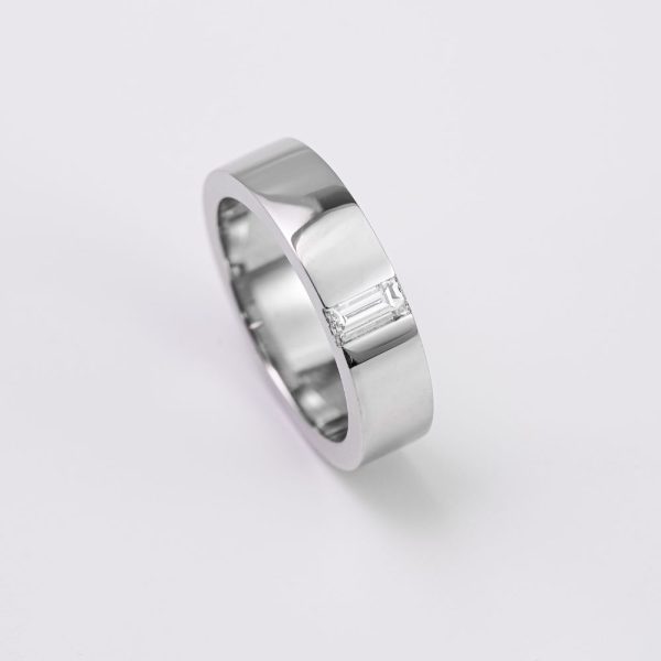 Baguette-Set Polished Band