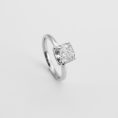Cushion-Cut Diamond Solitaire Ring