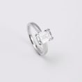 Emerald Cut Diamond Solitaire Diamond Ring