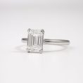 Emerald Cut Diamond Solitaire Diamond Ring (4)