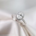 Oval Brilliant Classic Halo Diamond Ring