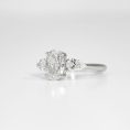 Oval Brilliant & Pear Three-Stone Diamond Ring (3)