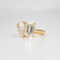 Pear & Emerald-Cut Toi-et-Moi Diamond Ring (3)
