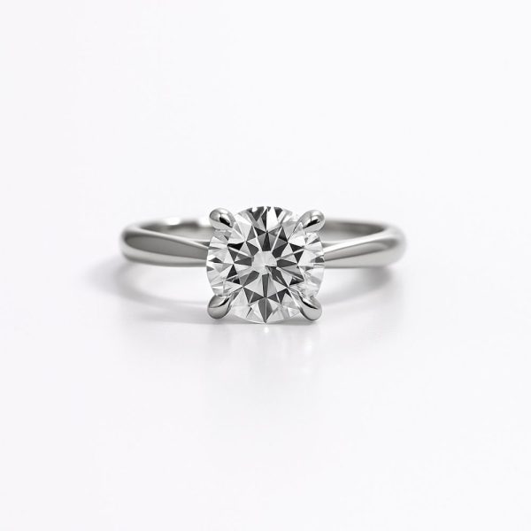 Round Brilliant Cathedral Solitaire Ring (3)