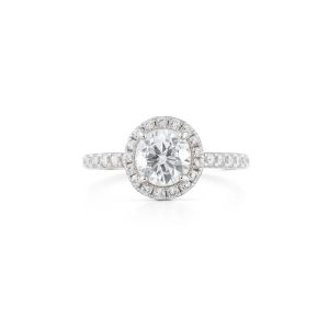 Round Brilliant Classic Halo Diamond Ring