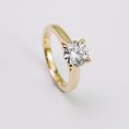 Round Brilliant Hidden-Halo Diamond Solitaire Ring