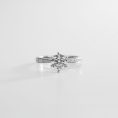 Round Brilliant Pavé-Band Diamond Solitaire Ring (4)