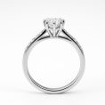 Round Brilliant Pavé-Shoulder Diamond Solitaire Ring (2)