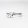 Round Brilliant Pavé-Shoulder Diamond Solitaire Ring (3)