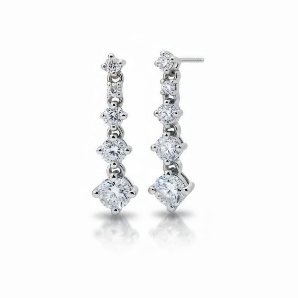 Celeste Graduated Drop Earrings (0.70ct total)